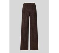 MAC Flared Cordhose mit Paspeltaschen am Gesäß Modell 'CHIARA' in Dunkelbraun, Größe 36/30