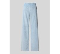 MAC Flared Cordhose mit Paspeltaschen am Gesäß Modell 'CHIARA' in Hellblau, Größe 38/32