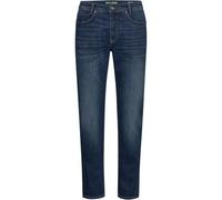 Straight-Jeans MAC "Arne", Herren, Gr. 40, Länge 32, blau (dunkelblau), Denim/Jeans, Obermaterial: 95% Baumwolle, 3% Elastomultiester, 2% Elasthan, gerade, Jeans Straight-Jeans, in gepflegter Optik, m