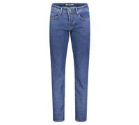 MAC Straight Leg Jeans im 5-Pocket-Design in Dunkelblau, Größe 38/34