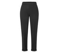 Stoffhose MAC "CAMI", Damen, Gr. 42, N-Gr, schwarz, Web, Obermaterial: 63% Viskose, 33% Polyamid, 4% Elasthan, unifarben, casual, regular fit knöchelfrei, Hosen, Sommerhose mit elastischem Bund (27982
