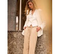 MAC Hose Chiara Wide Fit in Beige D40 Wide Fit