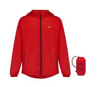 Mac in a Sac Origin - wasserdichte, zusammenpackbare Jacke - winddichter, atmungsaktiver, leichter Regenmantel für Damen und Herren - Red - L
