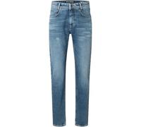 MAC Herrenjeans Arne – Recycelte Baumwolle, mittelblau, authentischer Used-Look W36 L32