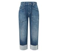 MAC Jeans MAC Damen Baggy Jeans, Loose Fit, Stretch, 5-Pocket, Mid Blue Authentic, Gr. 38