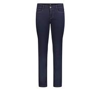 Stretch-Jeans MAC "Dream", Damen, Gr. 46, Länge 28, blau (schwarz rinsewash28), Denim/Jeans, Obermaterial: 65% Baumwolle, 31% Polyester, 4% Elasthan, eng normal, Jeans, mit Stretch für den perfekten S