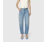 5-Pocket-Jeans MAC "DANNI", Damen, Gr. 36, N-Gr, scissor blau used, Denim/Jeans, Obermaterial: 78% Baumwolle, 12% Lyocell, 7% Elastomultiester, 3% Elasthan, unifarben, normal lang, Jeans 5-Pocket-Jean