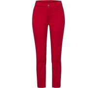 7/8-Jeans MAC "Dream Chic" Gr. 44, Länge 27, ruby rot ppt, Damen, Denim/Jeans, Obermaterial: 88% Baumwolle, 8% Elastomultiester, 4% Elasthan, Jeans, verkürzte Form mit Reißverschluss (94797040-44) rub