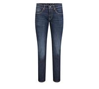 Straight-Jeans MAC "Arne Pipe", Herren, Gr. 33, Länge 32, blau (dunkelblau used), Denim/Jeans, Obermaterial: 90% Baumwolle, 8% Elastomultiester, 2% Elasthan, Jeans Straight-Jeans (30440367-33) dunkelb