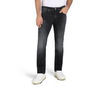 Straight-Jeans MAC "Arne Pipe", Herren, Gr. 40, Länge 32, schwarz (schwarz authentic use), Denim/Jeans, Obermaterial: 93% Baumwolle, 5% Elastomultiester, 2% Elasthan, Jeans Straight-Jeans (73940240-40
