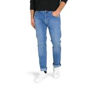 MAC Jeans Herren Arne Straight Jeans, medium Blue Used