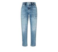 MAC Baggy Jeans Iowa in Blau mit Destroyed-Effekten D40 Loose Fit
