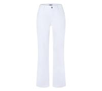 MAC Damenjeans Laura Flared Fit – Authentische High‑Stretch‑Gabardine – weiß D34/L28