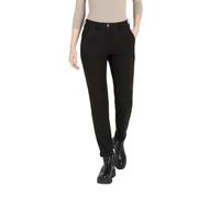 Chinohose MAC "CHINO turn up" Gr. 40, N-Gr, schwarz (black) Damen Hosen (33226326-40) black