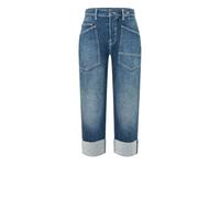 MAC Jeans MAC Damen Baggy Jeans, Loose Fit, Stretch, 5-Pocket, Mid Blue Authentic, Gr. 38