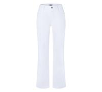 MAC Damenjeans Laura Authentische High-Stretch-Gabardine Flared Fit Weiß D40/L30