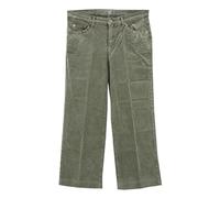 MAC Jeans, Rich Culotte, 7/8 Damen Jeans Hose Nadelcord Stretch Lightkhakigrün D 36 W 28