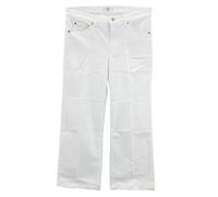 Mac Rich Culotte Cord Jeans Cropped 7/8 Hose Weites Bein Damen Stretch, Farbe:cremeweiß, Damengrößen:42