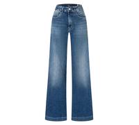 MAC Stretch-Jeans RICH PALAZZO Damen Gr. 40 L30 Navy Heavy Wash 90% Baumwolle