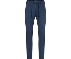 MAC Lennox Sport Modern Fit Leinenhose blau, Einfarbig