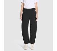 Relaxhose MAC "Baggy Smart Jerseyhose", Damen, Gr. 36, N-Gr, schwarz, Web, Obermaterial: 63% Viskose, 33% Polyamid, 4% Elasthan, unifarben, normal knöchelfrei, Hosen Relaxhose, im 5-Pocket-Style (8221