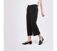 7/8-Hose MAC "CHIARA cropped", Damen, Gr. 40, N-Gr, schwarz, Web, Obermaterial: 100% Polyester, figurumspielend, Hosen 7/8-Hose, Modern und weit geschnitten (95355126-40) schwarz