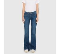 MAC Bootcut-Jeans DETROIT flared Damen Gr. 40 L32 essential mid blau 99% Baumwolle