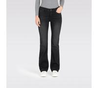 MAC Damen Jeans DREAM BOOT Slim Fit Bootcut, schwarz, Gr. 44/34