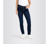 Stretch-Jeans MAC "Dream", Damen, Gr. 40, Länge 30, blau (dunkelblau used30), Denim/Jeans, Obermaterial: 65% Baumwolle, 31% Polyester, 4% Elasthan, Abriebeffekte, eng normal, Jeans, mit Stretch für de