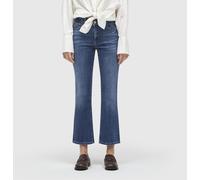 MAC Jeans Dream Kick 3/4-Jeans Flared Fit Blaugrau Used Wash Damen Größe 42/27