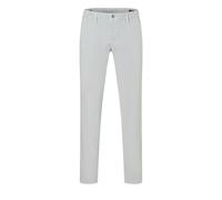 Chinohose MAC "Driver", Herren, Gr. 33, Länge 30, silber grau, Web, Obermaterial: 89% Baumwolle, 8% Polyester, 3% Elasthan, figurumspielend knöchellang, Hosen Chinohose, mit Stretch (95445861-33)