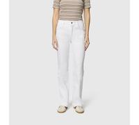 MAC Damenjeans Laura – Flared Fit, Authentic High Stretch Gabardine – Weiß Größe 42/32