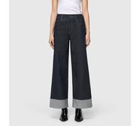 MAC Wide Leg Jeans mit 5-Pocket-Design Modell 'Nevada' in Dunkelblau, Größe 32
