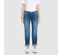 Straight-Jeans MAC "SUE relax", Damen, Gr. 38, Länge 29, blau midnight wash, Web, Obermaterial: 89% Baumwolle, 8% Polyester, 3% Elasthan, casual, straight fit, Jeans, im Four-Pocket Style (37670402-38