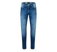 Straight-Jeans MAC "Flexx-Driver", Herren, Gr. 35, Länge 30, blau (authentic dunkelblau used), Denim/Jeans, Obermaterial: 92% Baumwolle, 6% Elastomultiester, 2% Elasthan, Jeans, super elastisch (34462