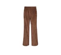 Cordhose MAC "CHIARA", Damen, Gr. 46, Länge 32, bison brow, Web, Obermaterial: 90% Polyester, 8% Polyamid, 2% Elasthan, loose fit lang, Hosen Cordhose, mit weitem Bein (27517109-46) bison brow