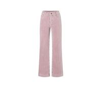MAC Cordhose mit weitem Bein und Eingrifftaschen in Rose, Größe 36/32