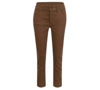 Stretch-Jeans MAC "Melanie" Gr. 46, Länge 32, braun (bison brown ppt) Damen Jeans Röhrenjeans Gerade geschnitten (25756017-46) bison brown ppt