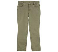 MAC Melanie New Stretchjeans Straight Leg Jeans Damen Feminine Fit, Farbe:Khaki, Damengrößen:36, Hosenlänge:L34