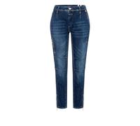 MAC Damen Cargojeans RICH Relaxed Slim Fit, darkblue, Gr. 34/26