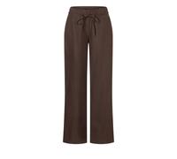 MAC - Stoffhose mit weitem Bein und Tunnelzug braun - Gr. - 32