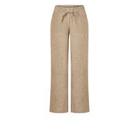 MAC - Stoffhose mit weitem Bein und Tunnelzug braun - Gr. - 34