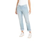 Straight-Jeans MAC "SUE relax", Damen, Gr. 34, Länge 29, authentic light blau use, Web, Obermaterial: 89% Baumwolle, 8% Polyester, 3% Elasthan, unifarben, casual, straight fit, Jeans, im Four-Pocket S