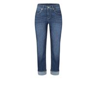Straight-Jeans MAC "SUE relax", Damen, Gr. 44, Länge 29, mid blau commercial used, Web, Obermaterial: 89% Baumwolle, 8% Polyester, 3% Elasthan, unifarben, casual, straight fit, Jeans, im Four-Pocket S
