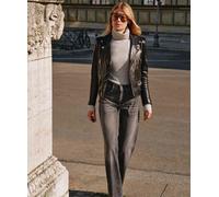 MAC Wide Leg Jeans mit Bügelfalte in Grau D40 / L30 Straight Fit