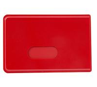 MACEMARO TRADING 5 x KARTENHÜLLE ROT für 2 Karten - Ausweishülle Ausweisetui Schutzhülle Kreditkartenhülle Kreditkarte Ausweis Hülle Karte EC Beidseitig Scheckkarte Kunststoff Duo - Made in Germany