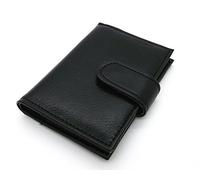 MACEMARO TRADING Ausweisetui - Kreditkartenetui Kartenetui Ausweishülle Ausweismappe Scheckkartenhülle Kartenhülle Visitenkarte KFZ Ausweis Leder Braun Schwarz Damen Herren KFZ Schein Dokument