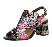 Maciejka Damen Sandaletten Black/Flowers Gr. 39