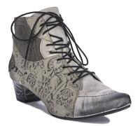 maciejka Schnürstiefeletten für Damen, beige, Größe 38 EU