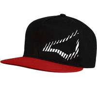 Macna Logo Side Snapback Kappe, schwarz-weiss-rot für Männer
